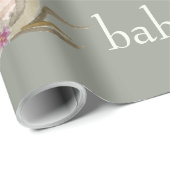 ウッドランドアニマルズセージオベビーラッピング紙 ラッピングペーパー (ロールコーナー)