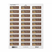 ウッドランドアニマルズニュートラルベビーシャワー住所 シール (フルシート)