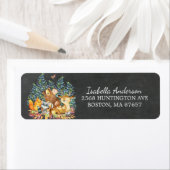 ウッドランドアニマルズニュートラルベビーシャワー住所 シール (インサイチュ)