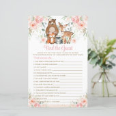 ウッドランドアニマルズピンクフローラゲストゲームを見つける (スタンド正面)