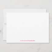 ウッドランドアニマルズファースト誕生日招待状 招待状 (裏面)