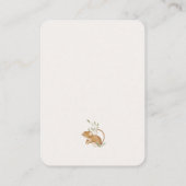 ウッドランドアニマルズフォレストフレンズベビーおむつラッフル エンクロージャーカード (裏面)