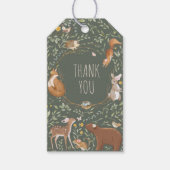 ウッドランドアニマルズフォレストフレンズ赤ちゃんシャワー ギフトタグ (正面)