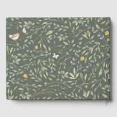 ウッドランドアニマルズフォレストフレンズ赤ちゃんシャワー ゲストブック (裏面)