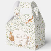 ウッドランドアニマルズフォレストフレンズ赤ちゃんシャワー フェイバーボックス (裏面)