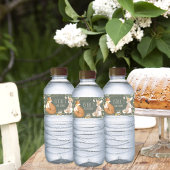 ウッドランドアニマルズフォレストフレンズ赤ちゃんシャワー ペットボトルラベル