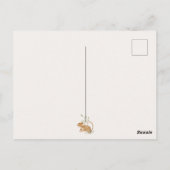 ウッドランドアニマルズフォレストフレンズ赤ちゃんシャワー ポストカード (裏面)