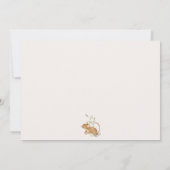 ウッドランドアニマルズフォレストフレンズ赤ちゃんシャワー 招待状 (裏面)