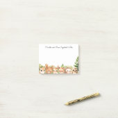 ウッドランドアニマルズフォレストベビーとママ ポストイット (デスク上)