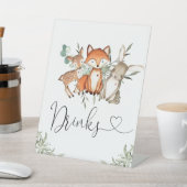 ウッドランドアニマルズフォレストベビーシャワードリンク 台座サイン (インサイチュ)