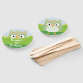 ウッドランドアニマルズフクロウ手扇 ハンドファン (組立なし)