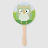 ウッドランドアニマルズフクロウ手扇 ハンドファン (裏面)