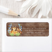 ウッドランドアニマルズベビーシャワー住所 シール (インサイチュ)