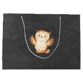 ウッドランドアニマルズベビーシャワー抱き枕 ラージペーパーバッグ (裏面)