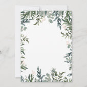 ウッドランドアニマルズベビーシャワー招待状 招待状 (裏面)