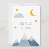 ウッドランドアニマルズベビーシャワー招待状 招待状 (裏面)