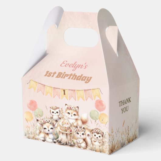 ウッドランドアニマルズボホガール1st誕生日メディア フェイバーボックス (裏面)