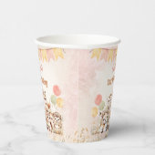 ウッドランドアニマルズボホパステルガール1st誕生日 紙コップ (右)