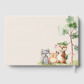 ウッドランドアニマルズボホベイビーシャワー ゲストブック (裏面)