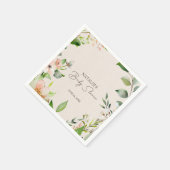 ウッドランドアニマルズボホベイビーシャワー スタンダードカクテルナプキン (角)