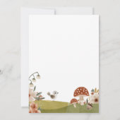 ウッドランドアニマルズボホベイビーシャワー 招待状 (裏面)