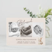 ウッドランドアニマルズボホベビー発表 招待状 (スタンド正面)