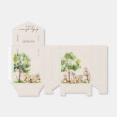 ウッドランドアニマルズボホボーイ赤ちゃんシャワー フェイバーボックス (折り畳みなし)