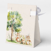 ウッドランドアニマルズボホボーイ赤ちゃんシャワー フェイバーボックス (裏面サイド)