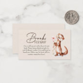 ウッドランドアニマルズボーホーブック赤ちゃんシャワー ノートカード (正面/裏面インサイチュ)