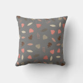 ウッドランドアニマルズモノグラムイニシャル クッション (裏面)