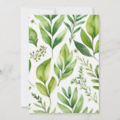 ウッドランドアニマルズワイルドワンベビーシャワー 招待状 (裏面)