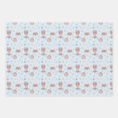 ウッドランドアニマルズ秋 ラッピングペーパーシート (正面2)