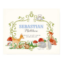 ウッドランドアニマルズ鹿キツネボーイ生まれたばかりの誕生統計