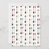 ウッドランドアニマルトライバルボホベイビーシャワー招待状 招待状 (裏面)