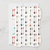 ウッドランドアニマルトライバルボホベイビーシャワー招待状 招待状 (裏面)