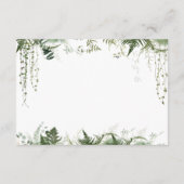 ウッドランドアニマルニュートラルベビーシャワーオムツ エンクロージャーカード (裏面)