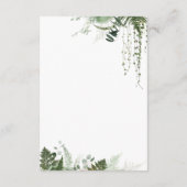 ウッドランドアニマルニュートラルベビーシャワーオムツ エンクロージャーカード (裏面)