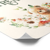 ウッドランドアニマルニュートラルベビーシャワースウィートトリートメント ポスター (角)