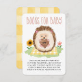 ウッドランドアニマルハリネズミベビーEnc用ピクニックブックス エンクロージャーカード (正面/裏面)