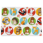 ウッドランドアニマルパーティー大抱き枕 ラージペーパーバッグ (正面)