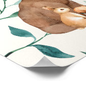 ウッドランドアニマルフレンズ誕生統計 ポスター (角)