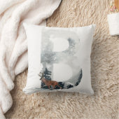 ウッドランドアニマルモノグラム「B」装飾用クッション クッション (ブランケット)