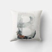 ウッドランドアニマルモノグラム「B」装飾用クッション クッション (裏面)