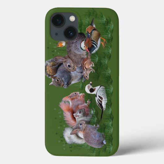 ウッドランドアニマルiPadミニケース Case-Mate iPhoneケース (裏面)