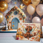 ウッドランドアフリカンアメリカンフェアリーハッピーバースデー カード