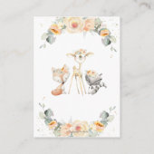 ウッドランドイエローフローラグリーンおむつラッフル エンクロージャーカード (裏面)