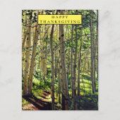 ウッドランドインザ《植物》アスペンホリデーカード シーズンポストカード (正面)