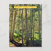 ウッドランドインザ《植物》アスペンホリデーカード シーズンポストカード (正面)