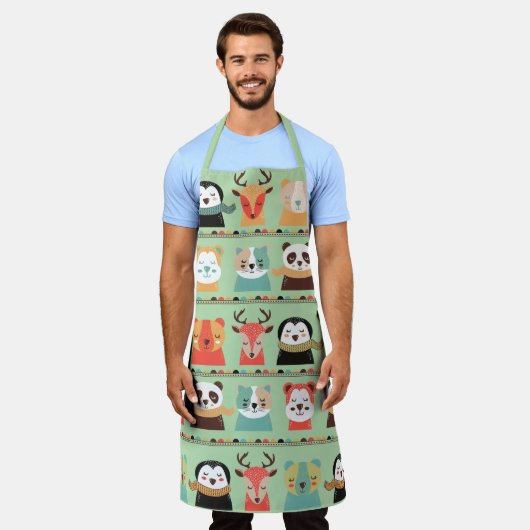 ウッドランドウィムジー仲間エプロン エプロン (着用した状態)