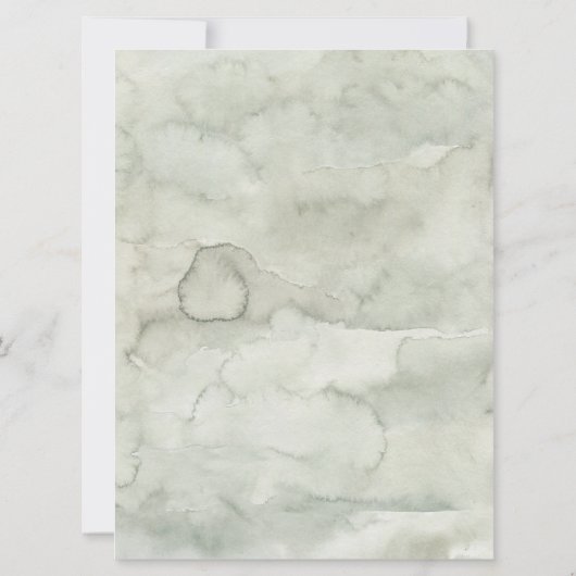 ウッドランドウィンターオネダーランドフォレストファースト誕生日I 招待状 (裏面)